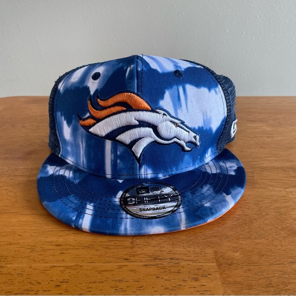 New NFL Denver Broncos 9Fifty New Era SnapBack Mesh Trucker Hat Cap - Picture 1 of 6